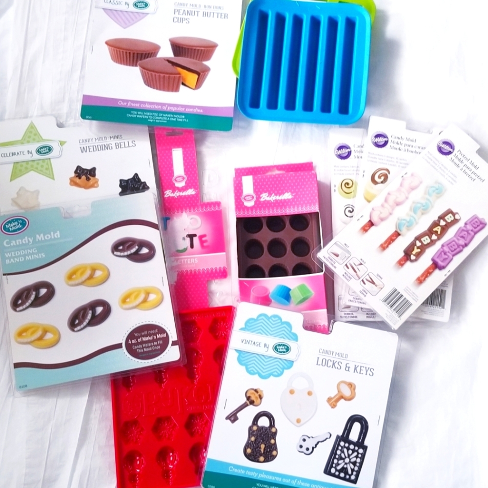 Make 'n Mold, Wilton's & Bakerella Molds Bundle of 13 Molds- New